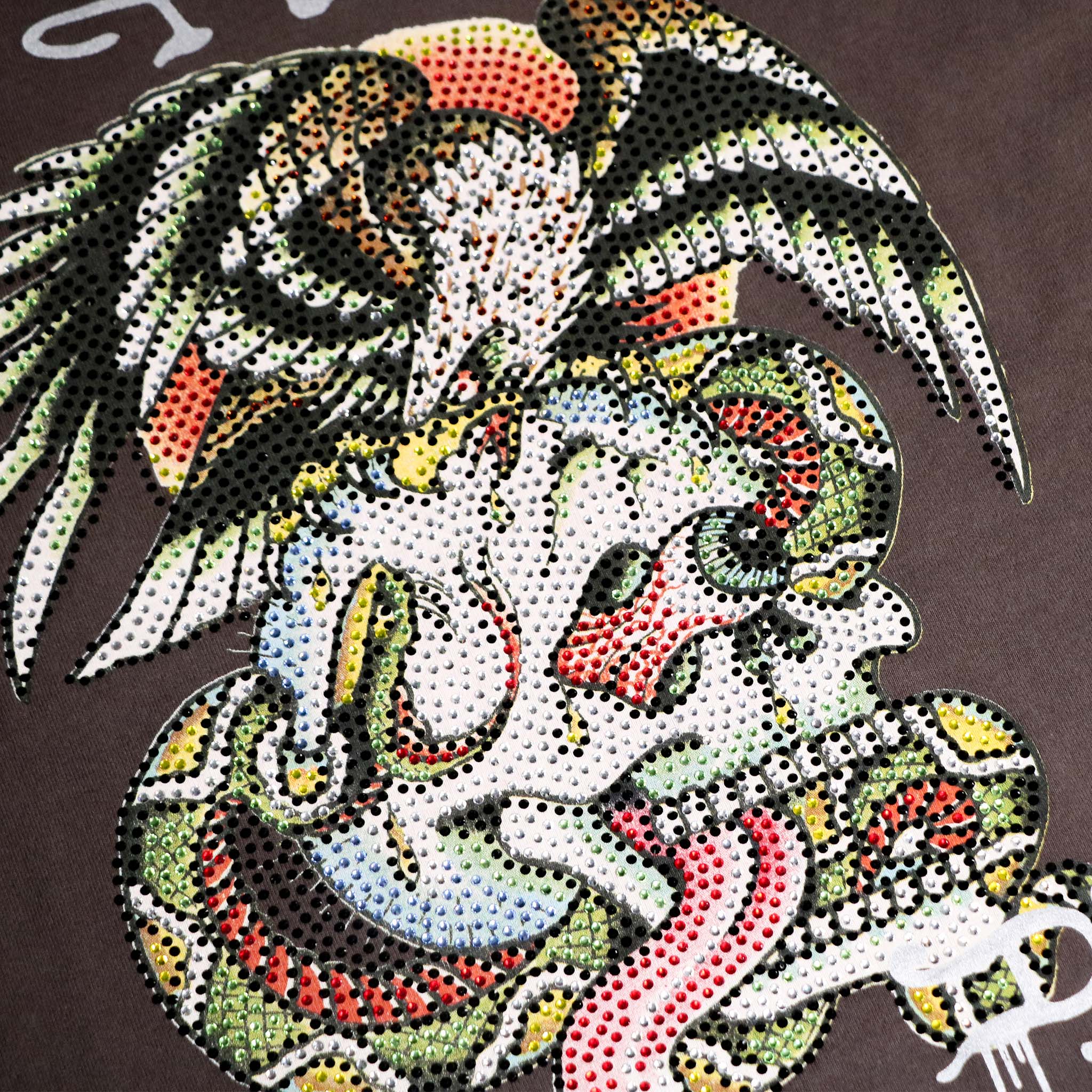 Limited Edition — Battle Skull Rhinestone Tee - Image 3