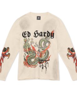 Limited Edition Rhinestone Dragon Ls Tee