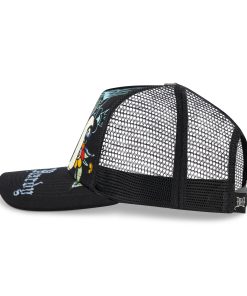 Alternative view of Tiger Skull Trucker Hat - Black