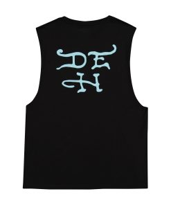Alternative view of Skull Tophat Mens Cut Off Tee