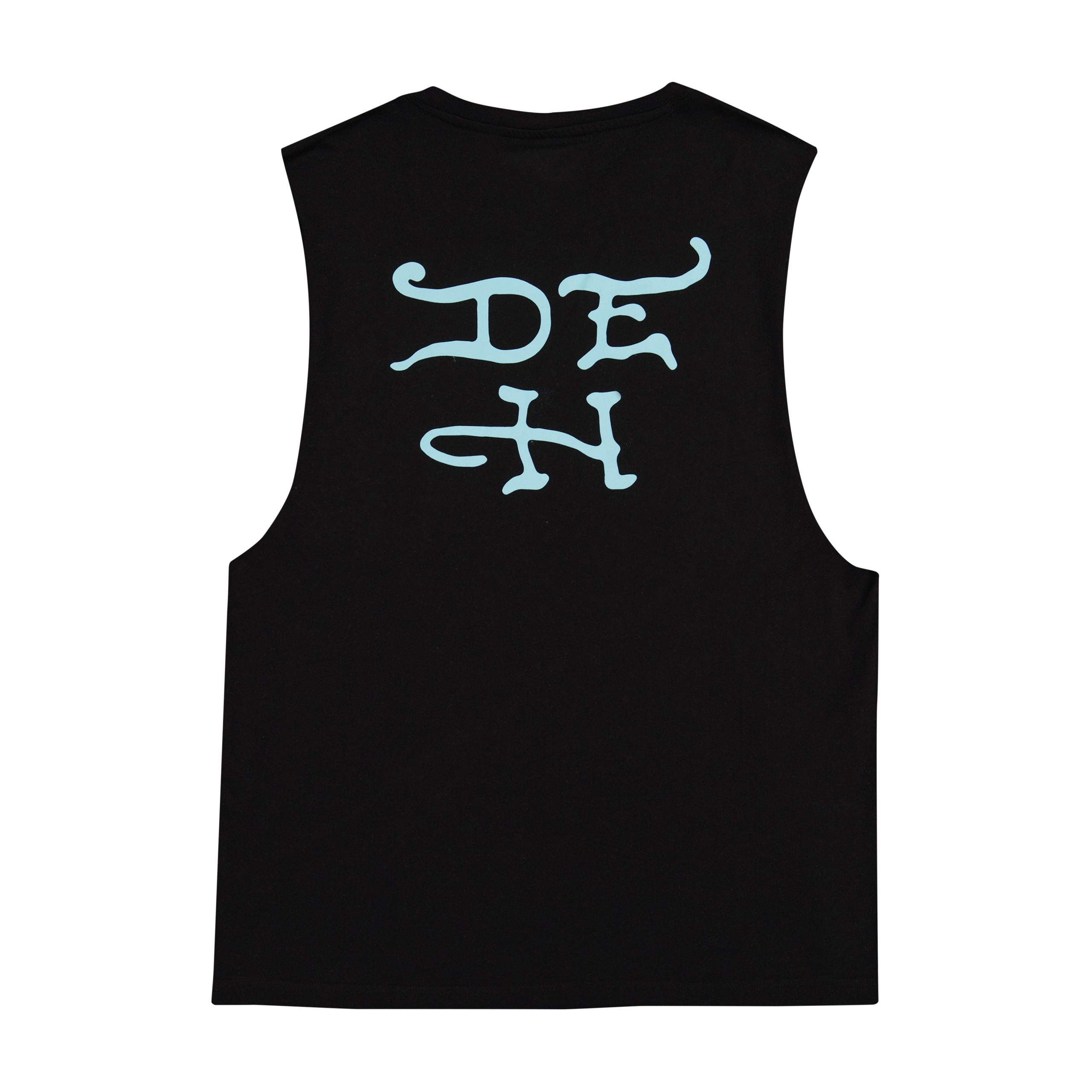 Skull Tophat Mens Cut Off Tee - Image 2