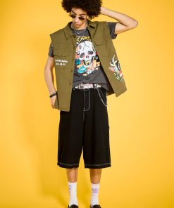 Alternative view of Ace Skull Throwback Graphic Tee