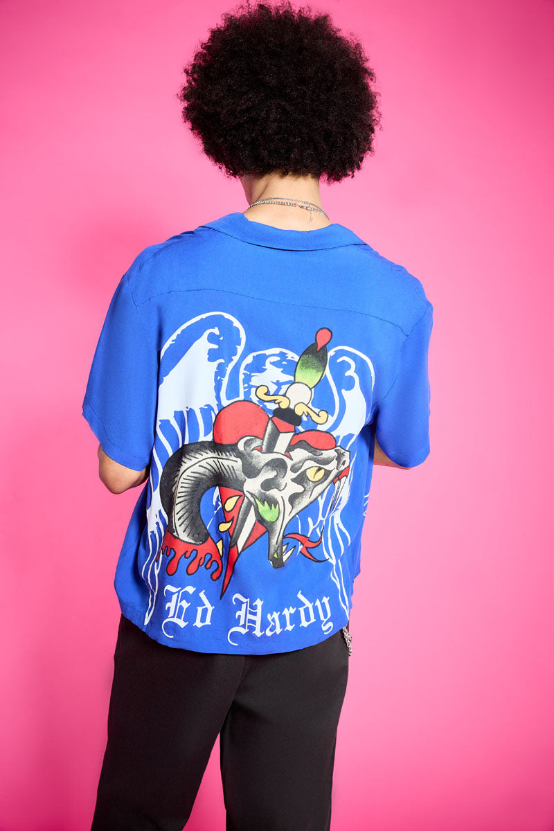 Cross Snake Boxy Camp Shirt - Image 2