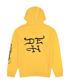 Alternative view of Fire Tiger Golden Yellow Pullover Hoodie