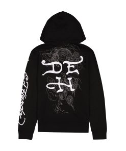 Alternative view of Japan Dragon Mens Hoodie