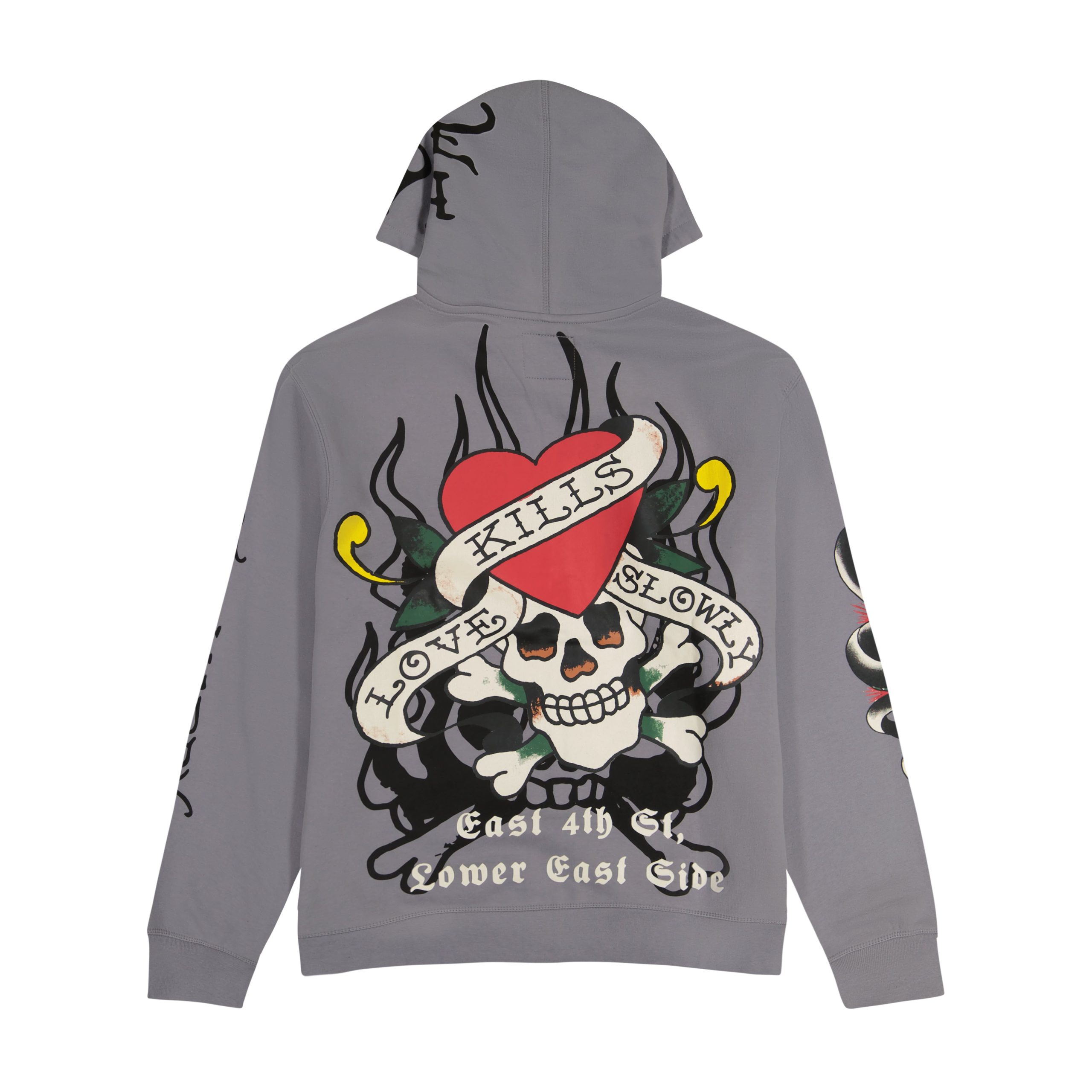 LKS Skull Hoodie - Light Grey - Image 2