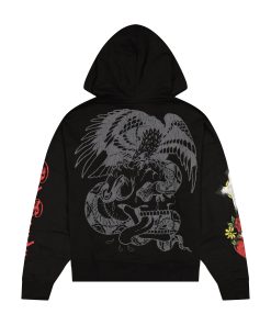 Alternative view of Heart Cross Boxy Fleece Hoodie