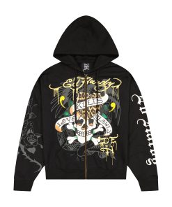 LKS Skull Boxy Zip Hoodie