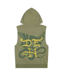 Alternative view of Dagger Rose Fleece Cut Off Hoodie
