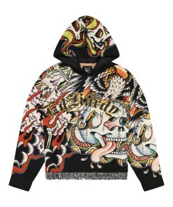 Tattoo Collage Tapestry Hoodie