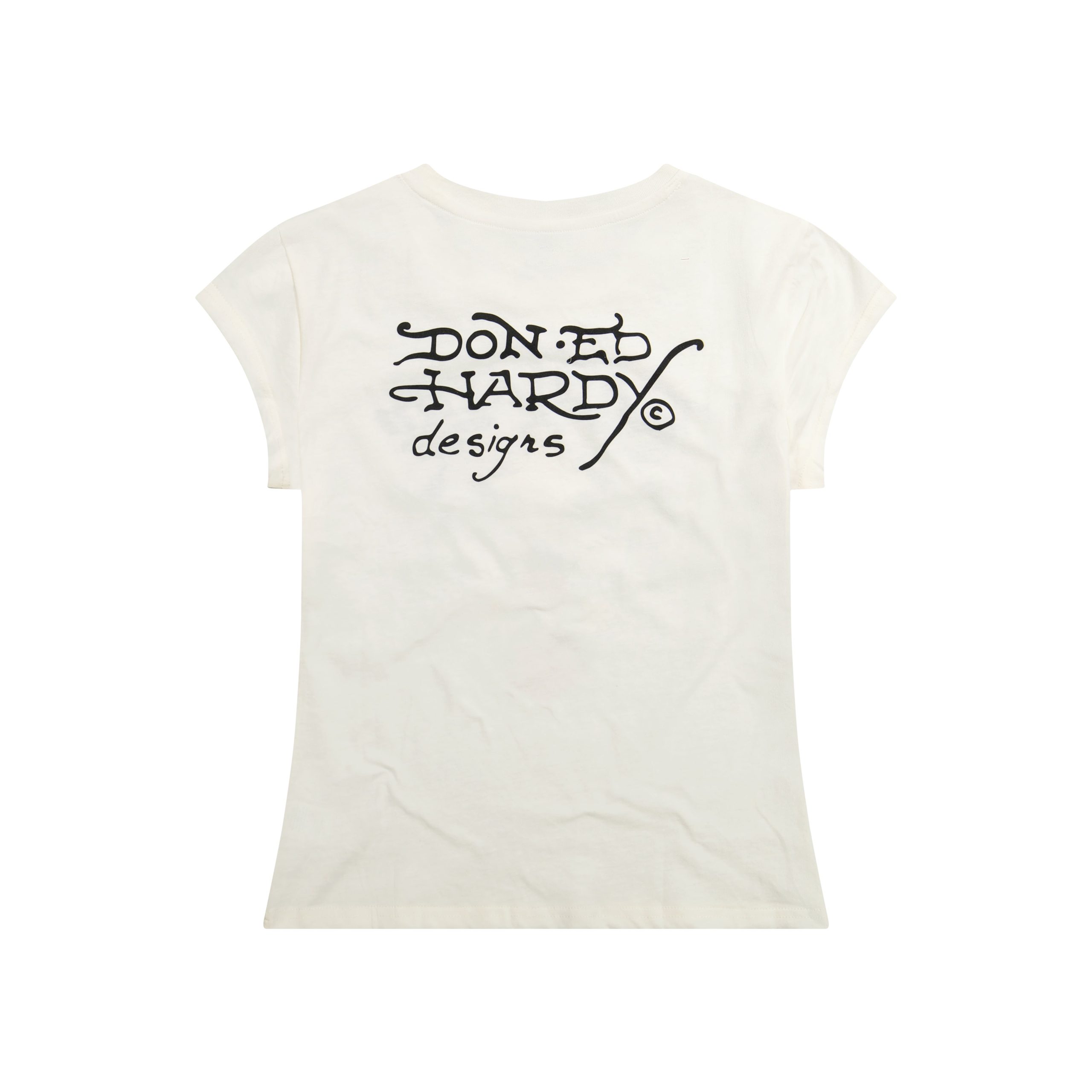 Cross Heart Rhinestone Fitted Tee - Image 2