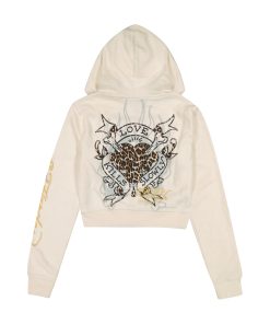 Alternative view of LKS Skull Zip Front Hoodie