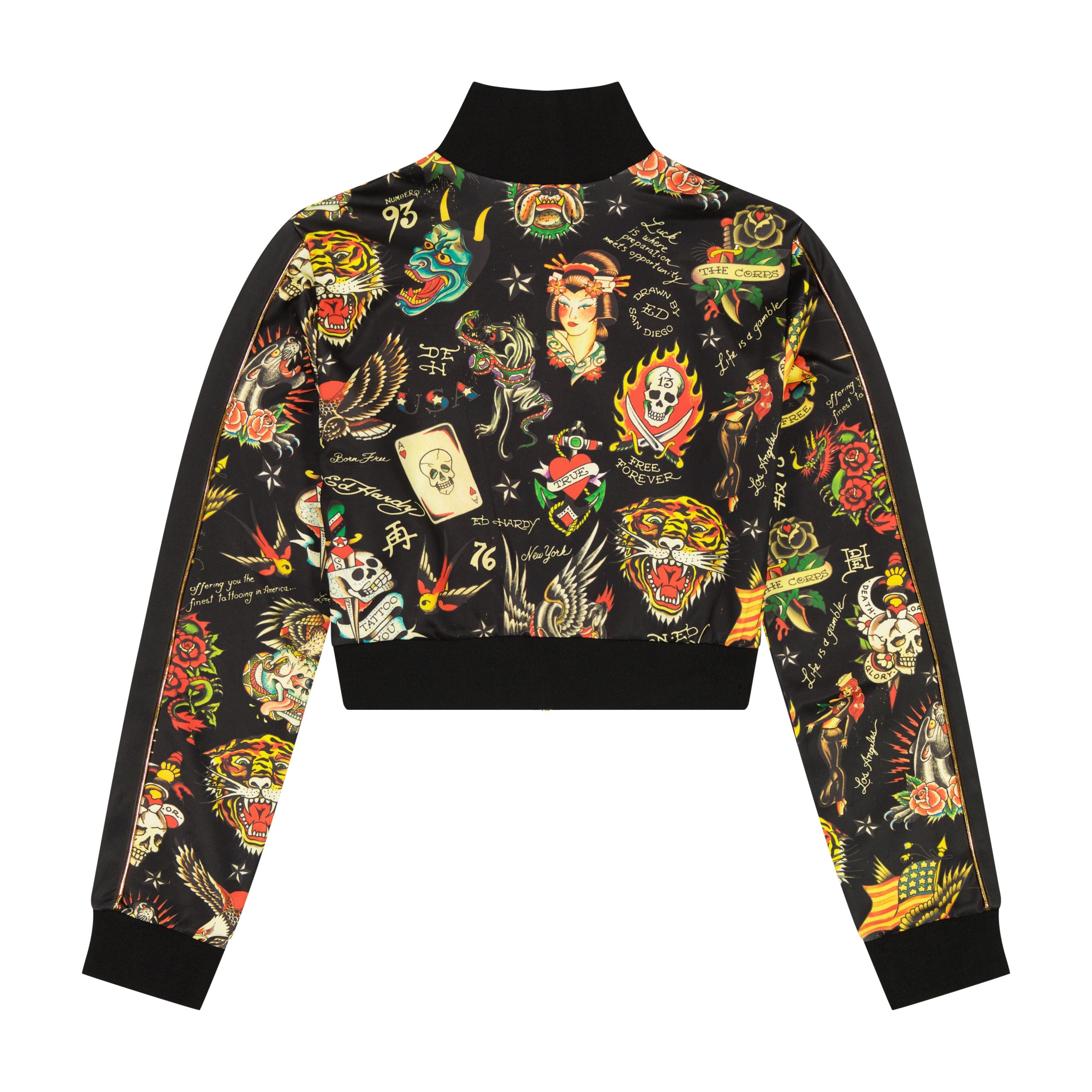 Shrunken Flashboard Black Track Jacket - Image 2