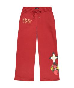 Sacred Heart Sweatpants - Dark Cherry