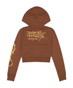 Alternative view of Koi Fish Cropped Hoodie