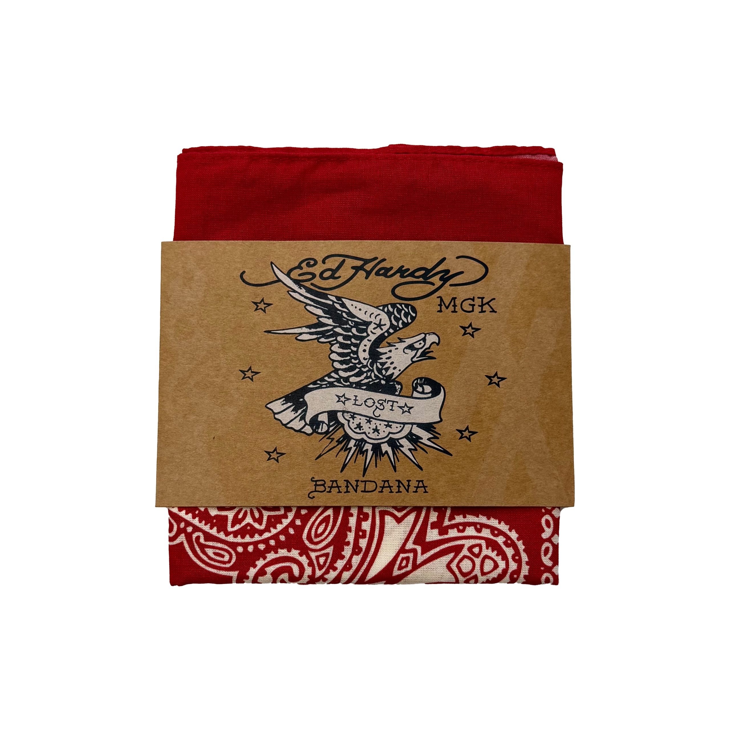 Eagle Snake Cotton Bandana - Red - Image 2