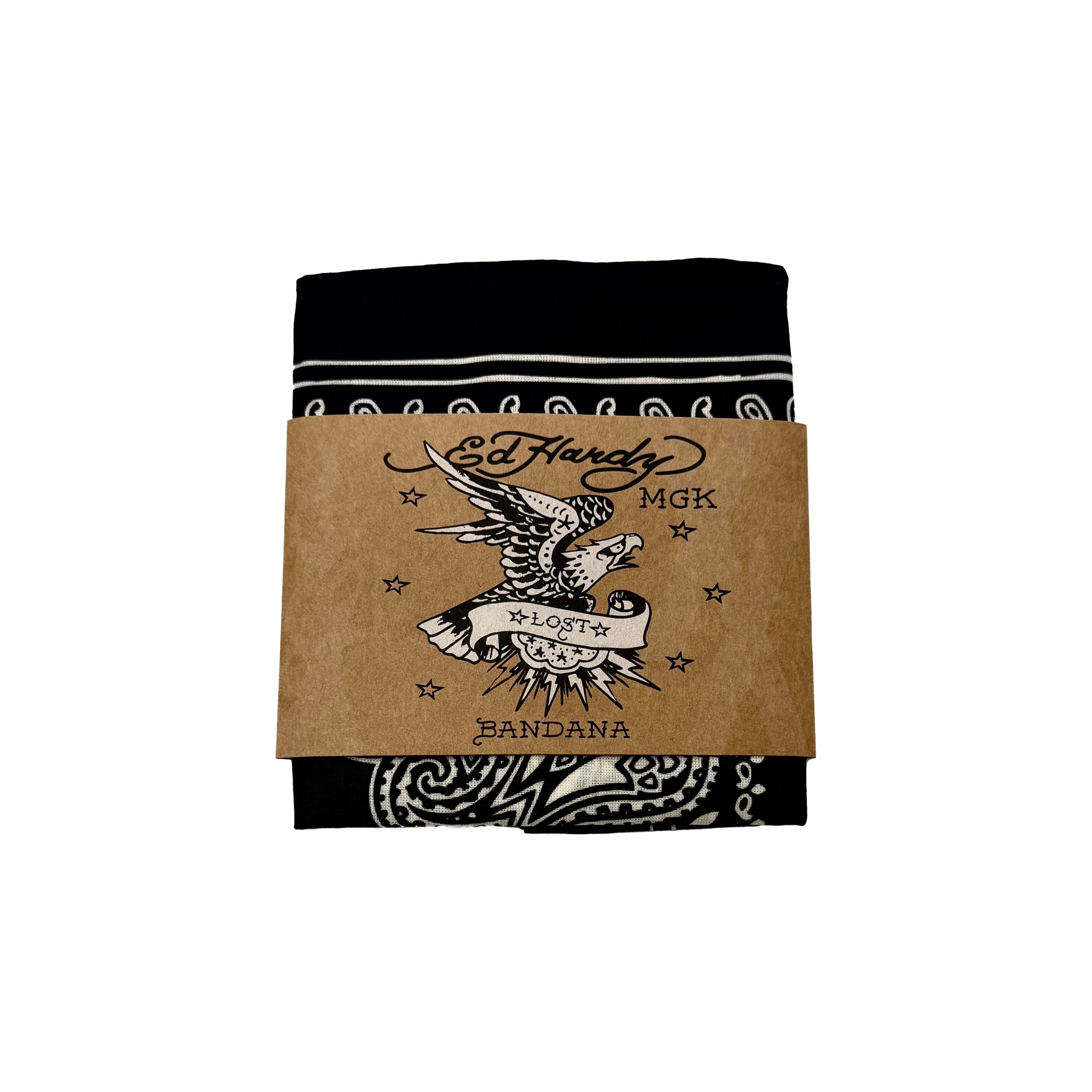 Eagle Snake Cotton Bandana - Black - Image 2