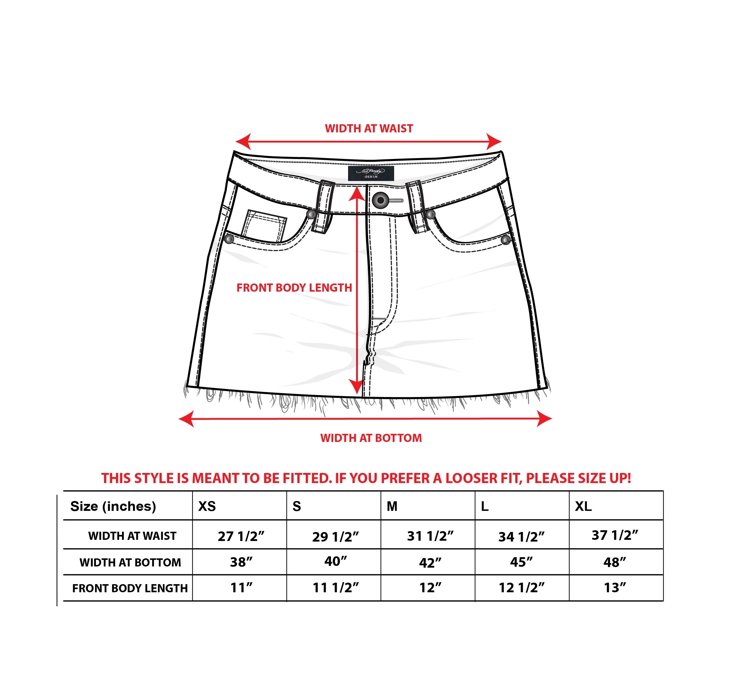 LKS Skull Denim Mini Skirt - Image 3