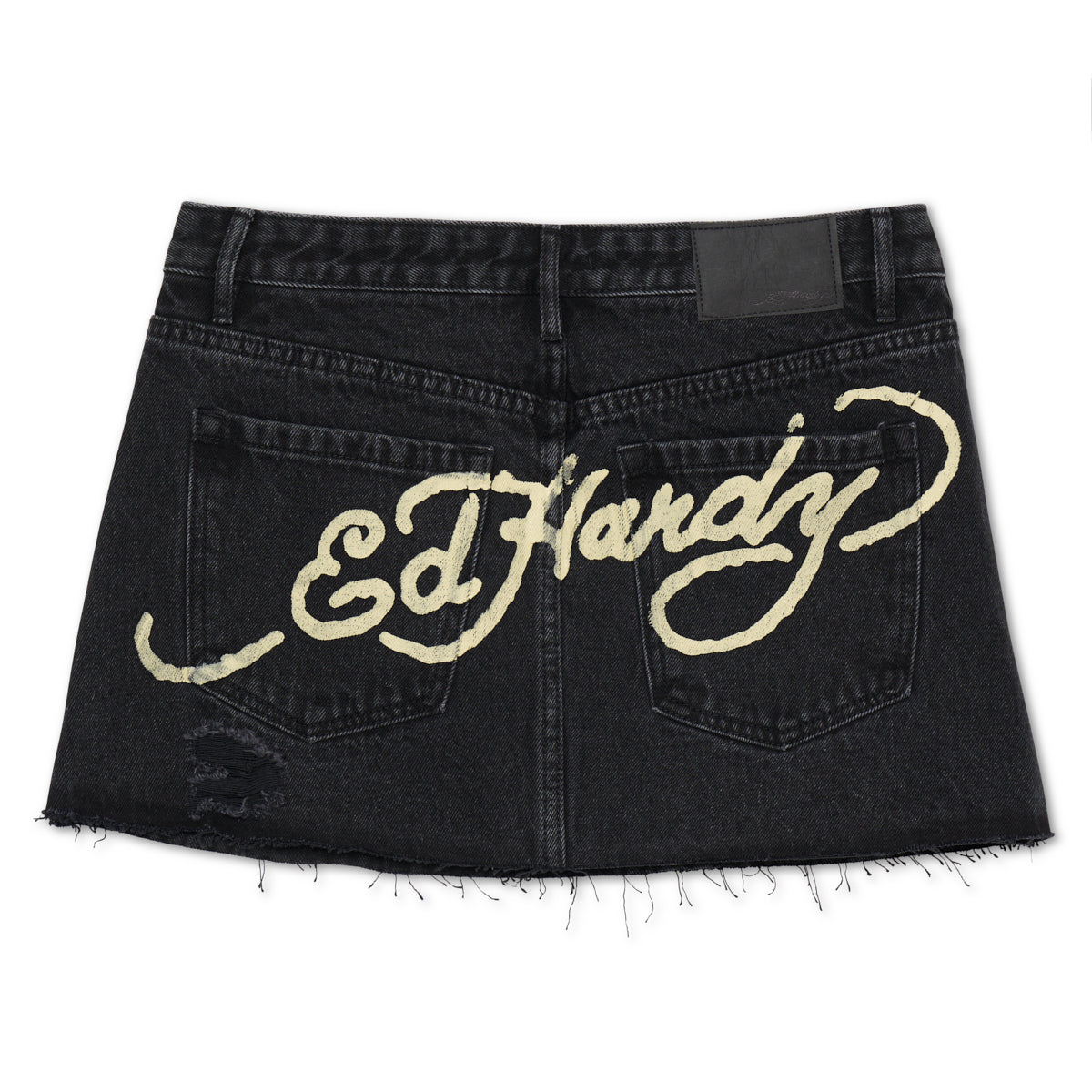 Panther Roses Denim Skirt - Image 2