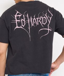 Alternative view of Spider Skull Boxy Cropped Tee