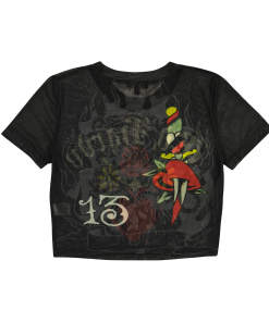 Alternative view of Heart Tiger Power Mesh Baby Tee