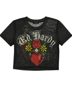 Heart Tiger Power Mesh Baby Tee